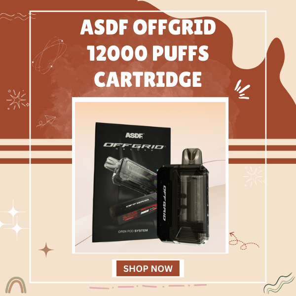 ASDF Offgrid 12000 Puffs Replacement Pod Cartridge - Multiple Flavors